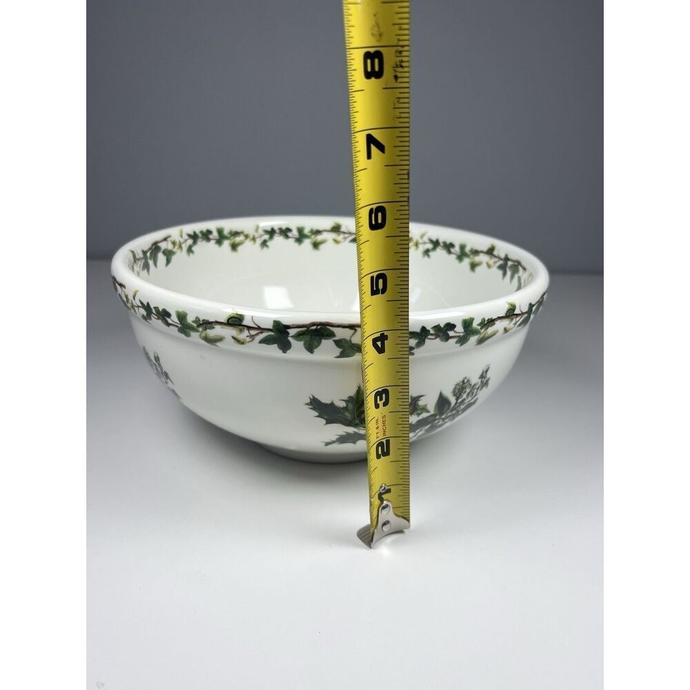 Portmeirion The HOLLY AND THE IVY Serving Bowl 9” Anwyl Cooper Willis Botanical - Picture 9 of 9